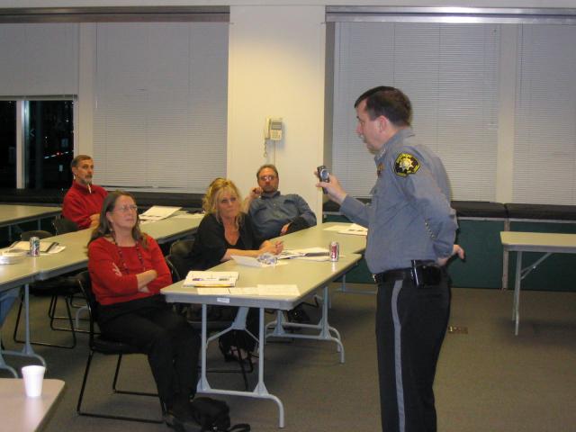 Sheriff Rob Gordon speaks to Citizen Academy